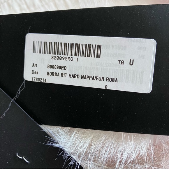 NWT Flo & Clo pink leather & fur shoulder bag - Picture 12 of 14